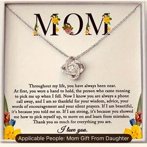 Silver Knot Pendant Necklace